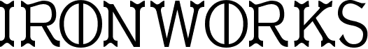 preview image of the Ironworks font