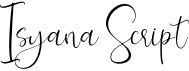 preview image of the Isyana Script font