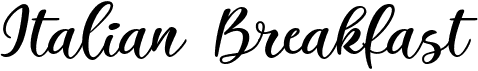 preview image of the Italian Breakfast font