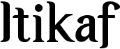preview image of the Itikaf font