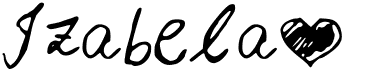 preview image of the Izabela font