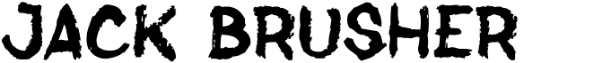 preview image of the Jack Brusher font