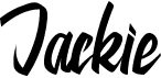 preview image of the Jackie font