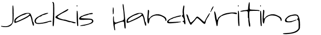 preview image of the Jackis Handwriting font