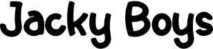 preview image of the Jacky Boys font