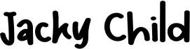 preview image of the Jacky Child font