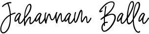 preview image of the Jahannam Balla font