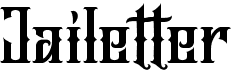 preview image of the Jailetter font