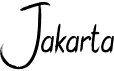 preview image of the Jakarta font