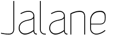 preview image of the Jalane Light font