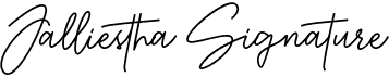 preview image of the Jalliestha Signature font