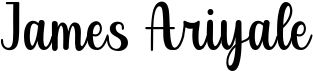 preview image of the James Ariyale font