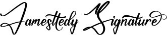 preview image of the Jamesttedy Signature font