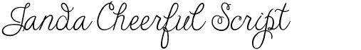 preview image of the Janda Cheerful Script font