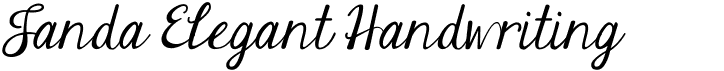 preview image of the Janda Elegant Handwriting font