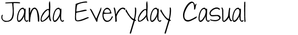 preview image of the Janda Everyday Casual font