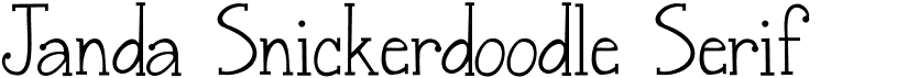 preview image of the Janda Snickerdoodle Serif font