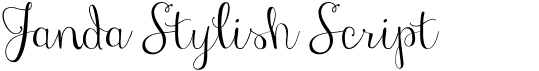 preview image of the Janda Stylish Script font