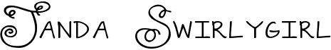 preview image of the Janda Swirlygirl font