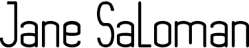 preview image of the Jane Saloman font