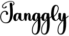preview image of the Janggly font
