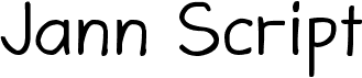 preview image of the Jann Script font