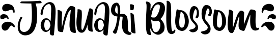 preview image of the Januari Blossom font
