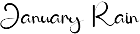 preview image of the January Rain font