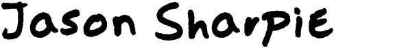 preview image of the Jason Sharpie font