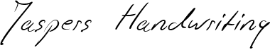 preview image of the Jaspers Handwriting font