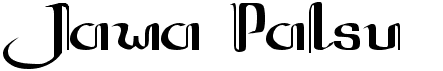 preview image of the Jawa Palsu font