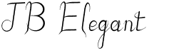 preview image of the JB Elegant font