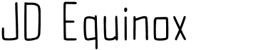 preview image of the JD Equinox font
