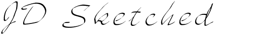 preview image of the JD Sketched font