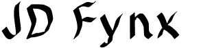 preview image of the JD Fynx font