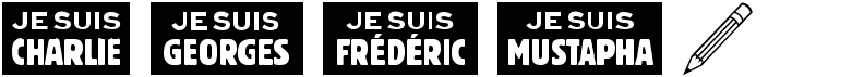 preview image of the Je Suis Charlie font