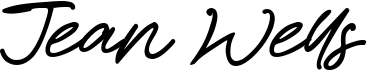 preview image of the Jean Wells font