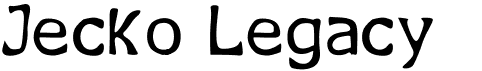 preview image of the Jecko Legacy font