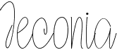 preview image of the Jeconia font