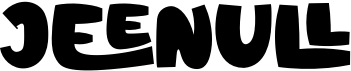 preview image of the Jeenull font