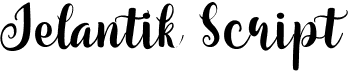 preview image of the Jelantik Script font