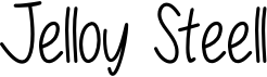 preview image of the Jelloy Steell font