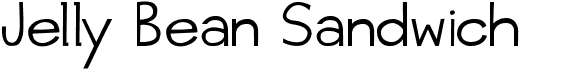 preview image of the Jelly Bean Sandwich font