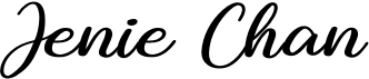 preview image of the Jenie Chan font