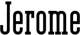 preview image of the Jerome font