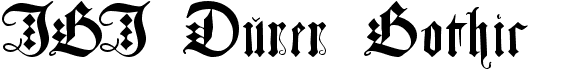 preview image of the JGJ Dürer Gothic font