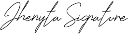 preview image of the Jhenyta Signature font