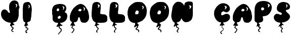 preview image of the JI Balloon Caps font
