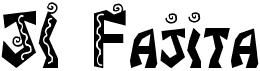 preview image of the JI Fajita font