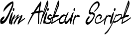 preview image of the Jim Alistair Script font